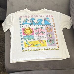 Zara Kids White Hawaii Graphic Tee
